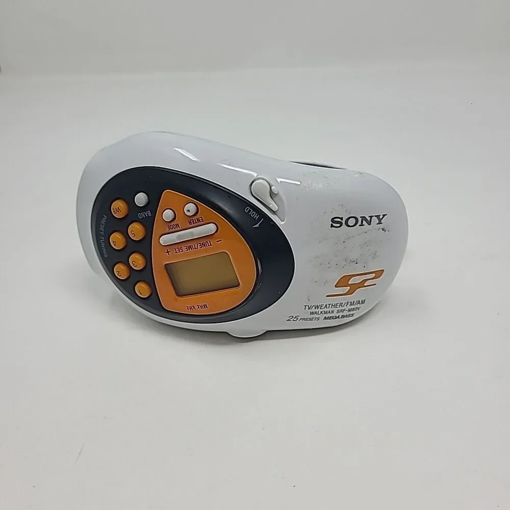Sony S2 Walkman Sports Digital Radio TV Weather FM-AM SRF-M80V Band Tested